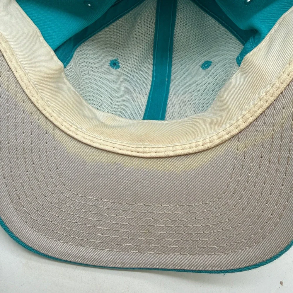 Vintage Florida Marlins The Pro MLB Fitted Hat Teal Blue Size 7 Wool Blend Cap